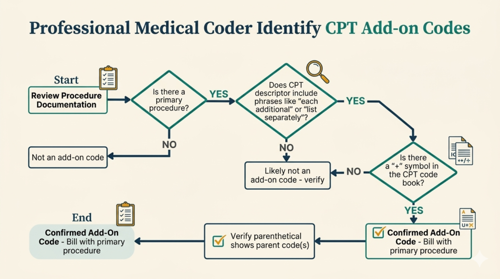 Flowchart - How to Identify CPT Add-On Codes
