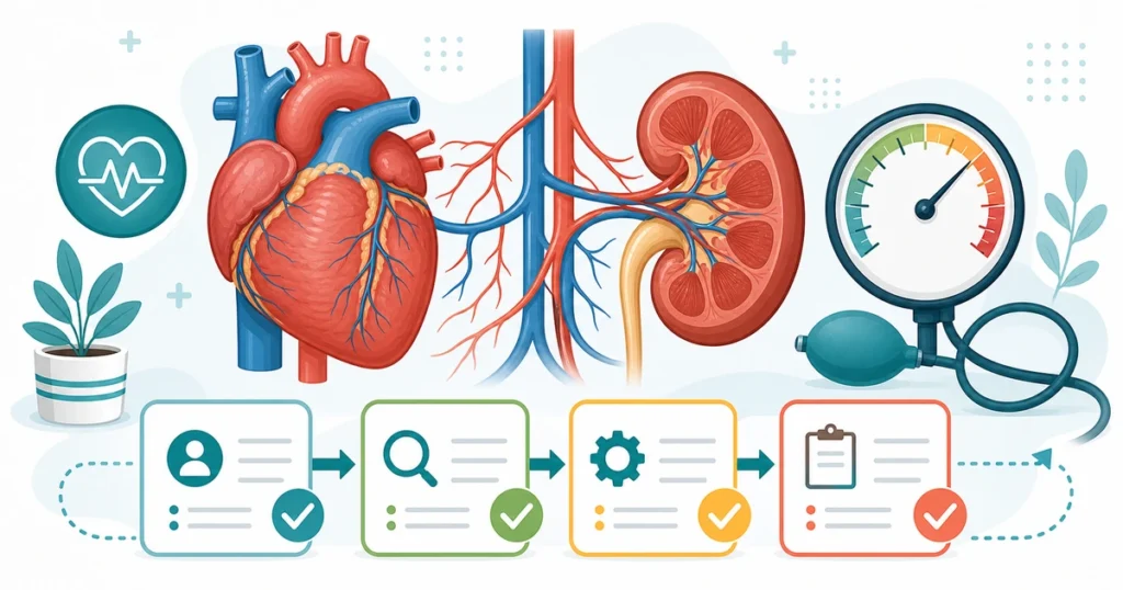 Coding Hypertension with Heart Disease and CKD — Step by Step